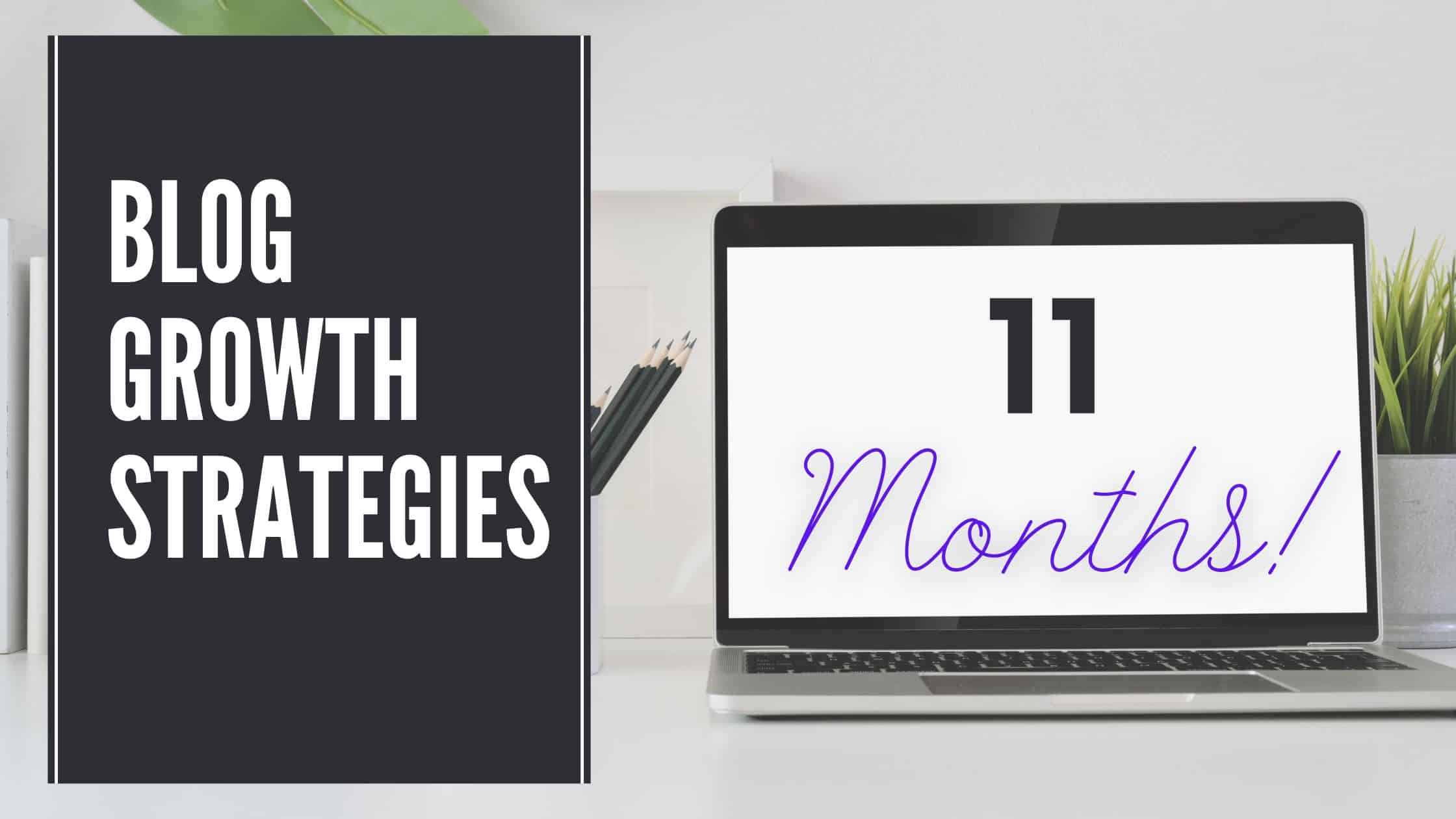 Blog growth strategies for 11th month blogging.