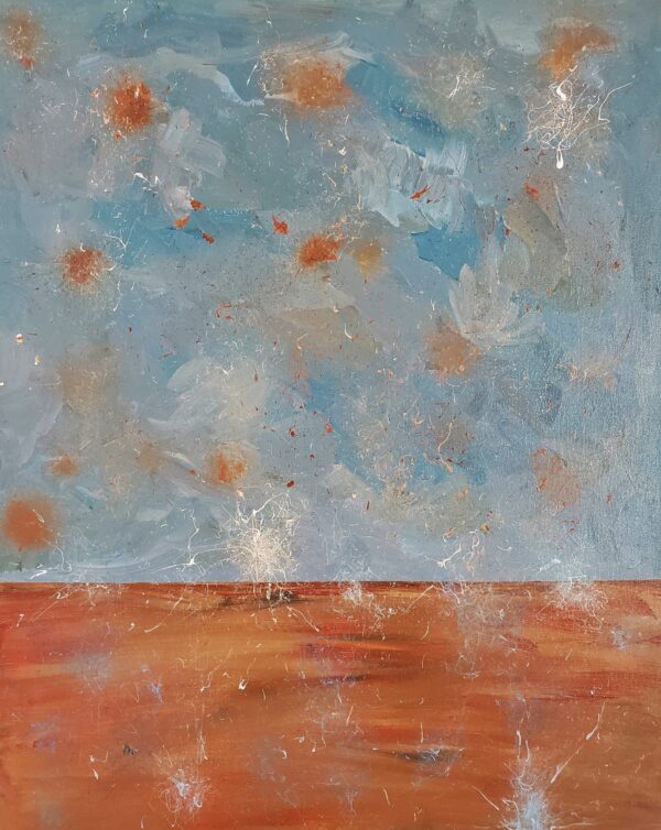 Breaking Down the Walls original abstract wall art painting.
