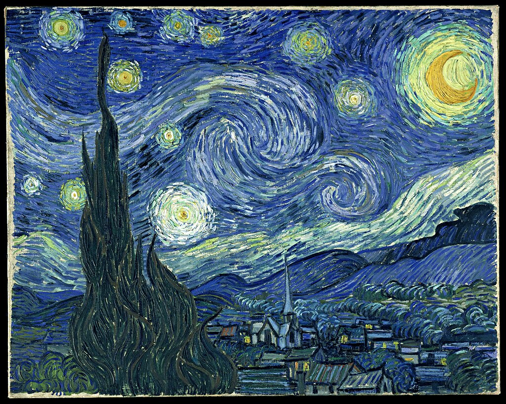 Vincent Van Gogh's masterpiece The Starry Night.