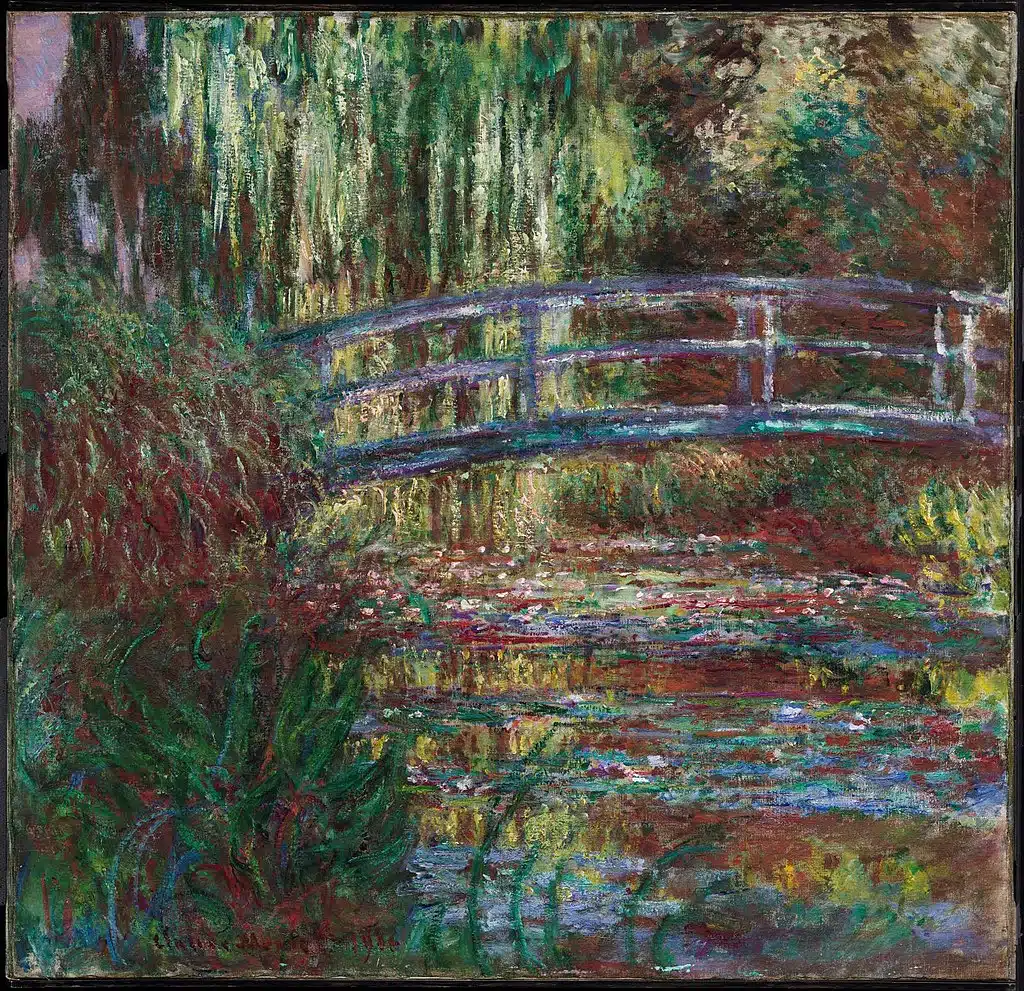 One of Monet's famous water lily paintings. 