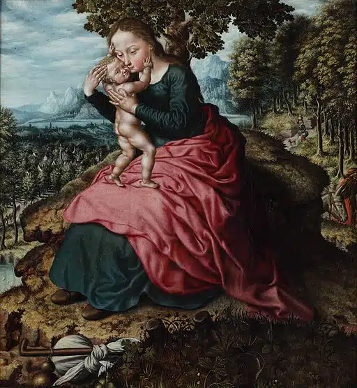Hemessen's work Rest on the flight to Egypt. 