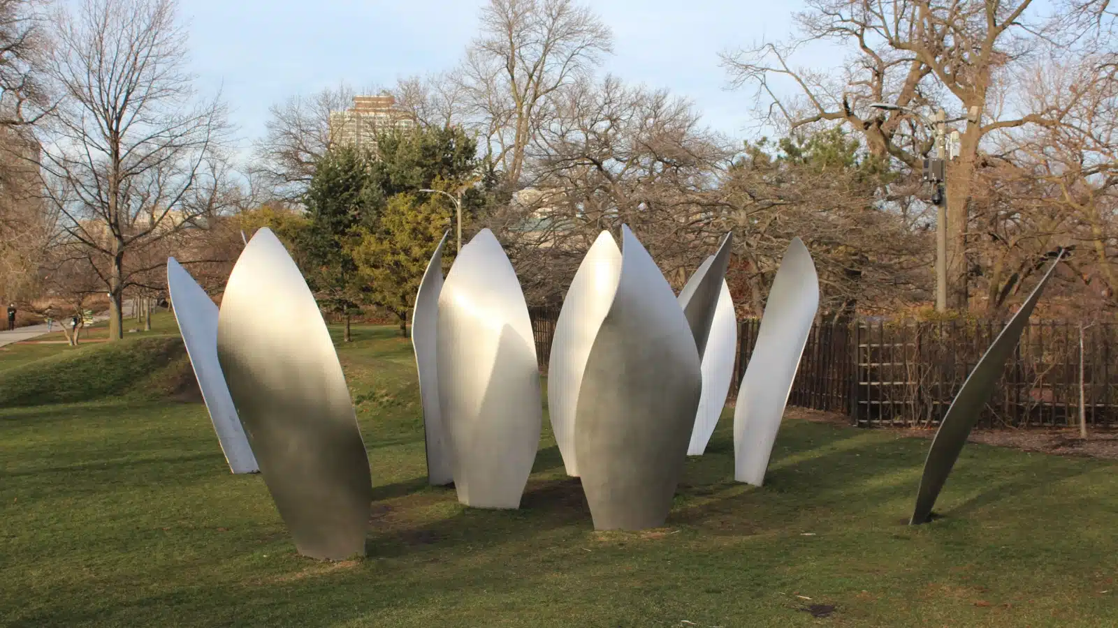 Skylanding sculpture by Yoko Ono. 