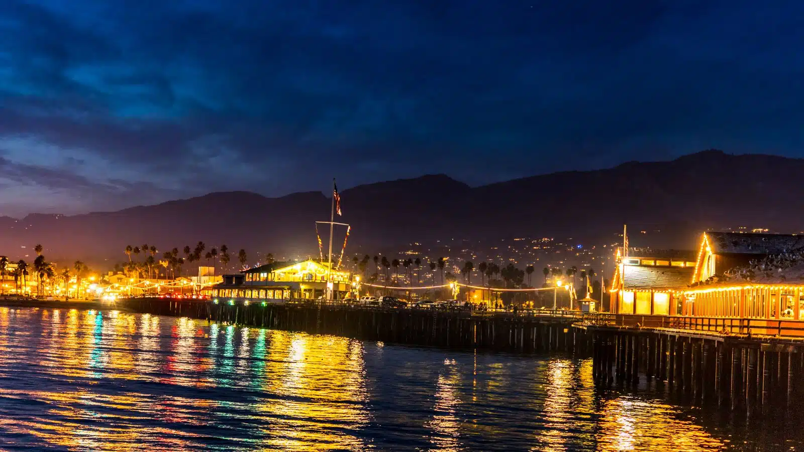 Stearns Wharf in Santa Barbara, CA. 