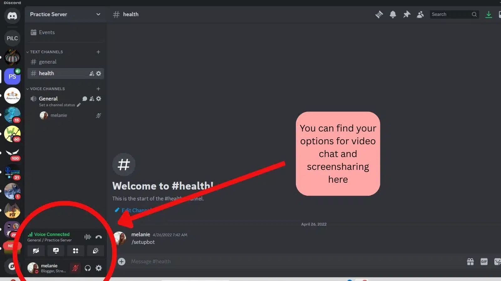 How to use Discord for video calls and to share your screen. 