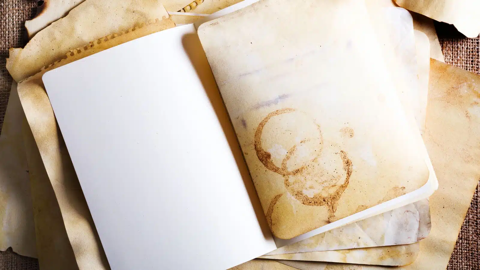Vintage papers for making a junk journal.