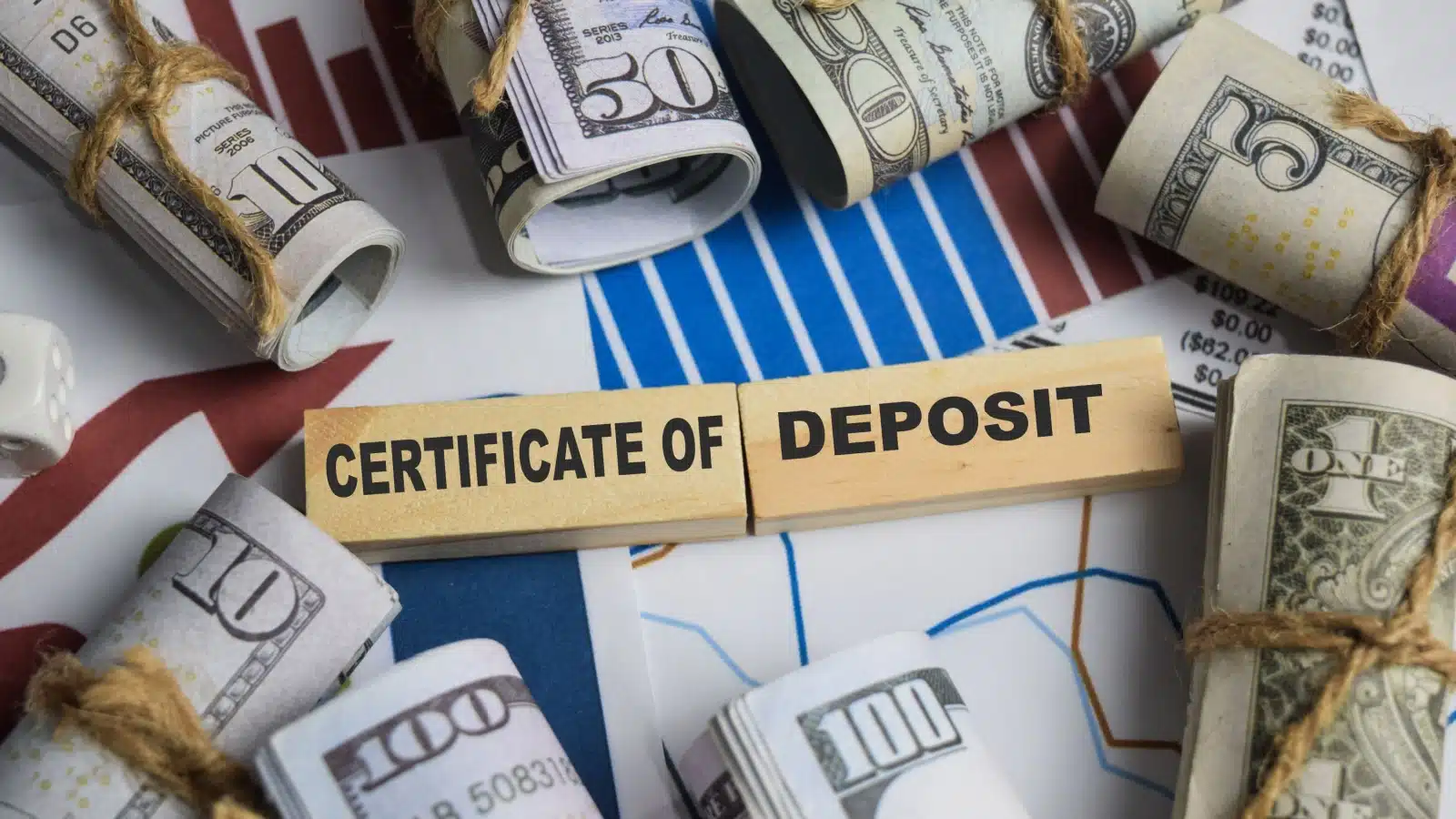 Concept art representing a Certificate of Deposit (CD). 