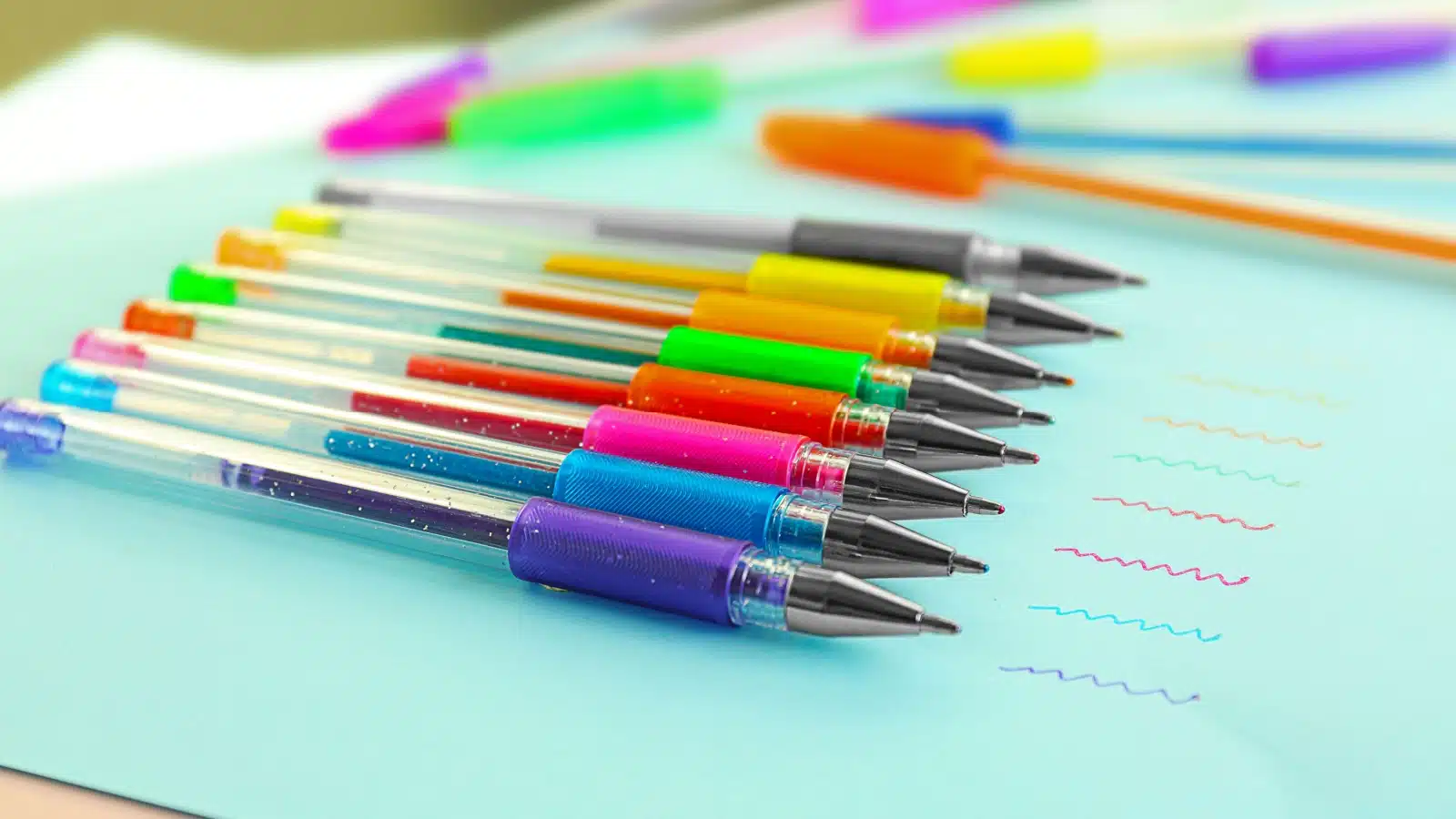 A set of colored pens to represent the best pens for bullet journaling and the best pens for journaling.