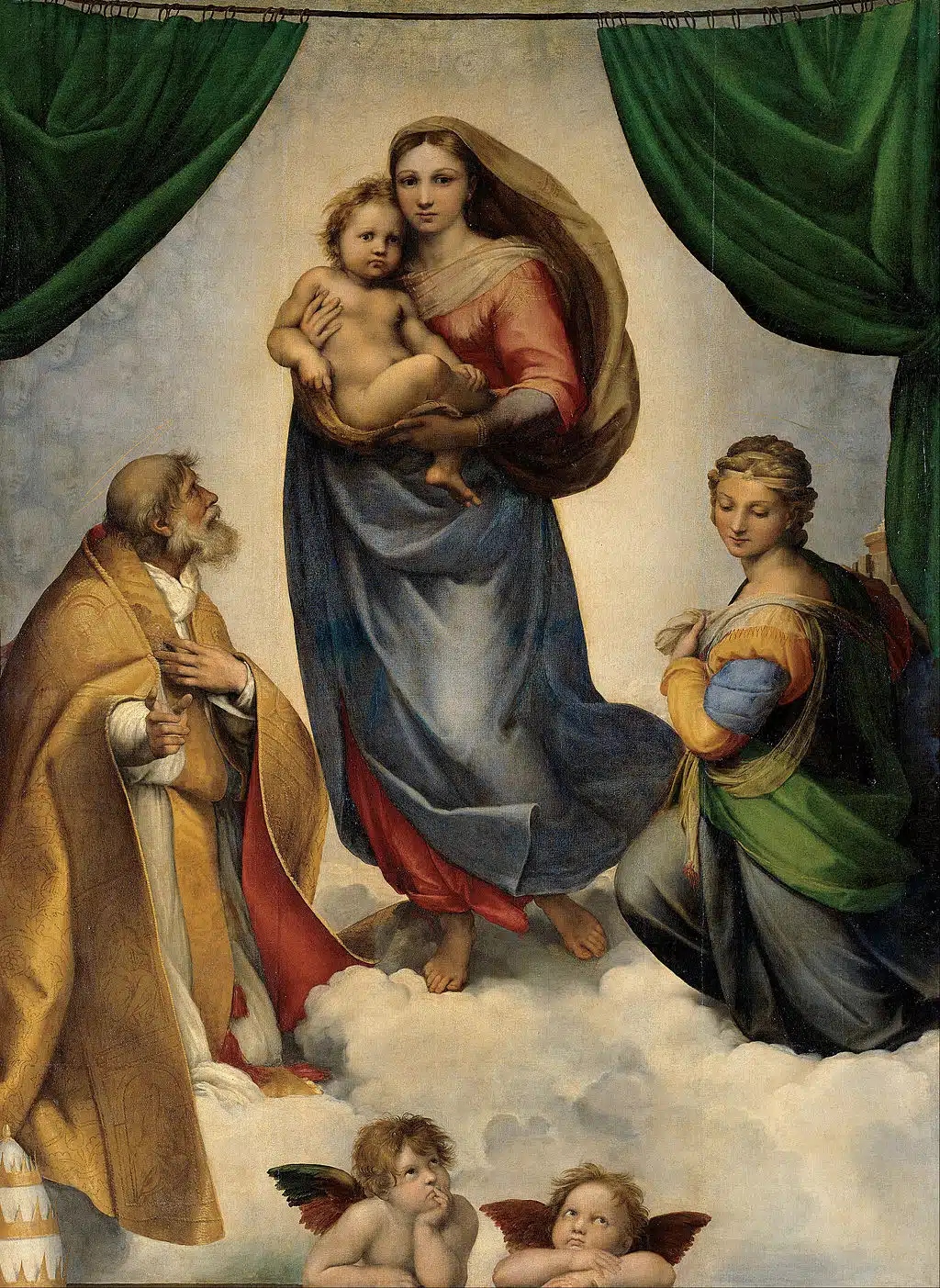 The full image of Raphael's The Sistine Madonna