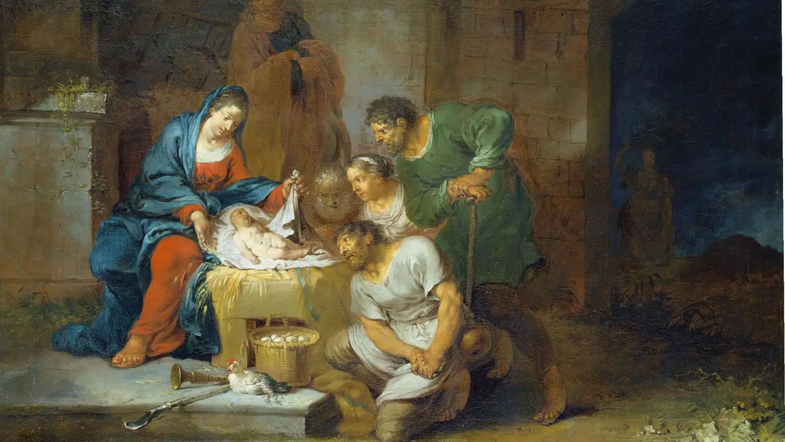 The Adoration of the Shepherds, ca. 1765 by Januarius Zick.