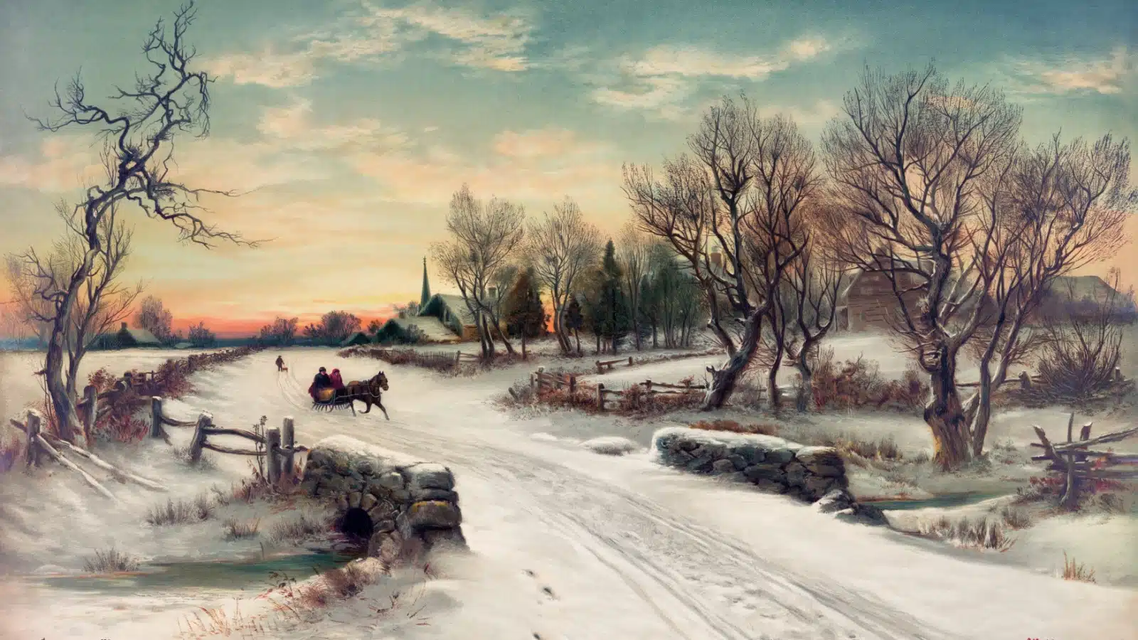 Christmas Morn by W. C. Bauer. Original from Library of Congress.