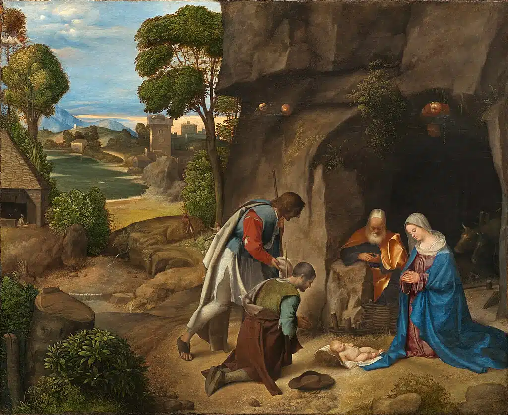 Giorgione's version of the Adoration of the Shepards created circa 1510.