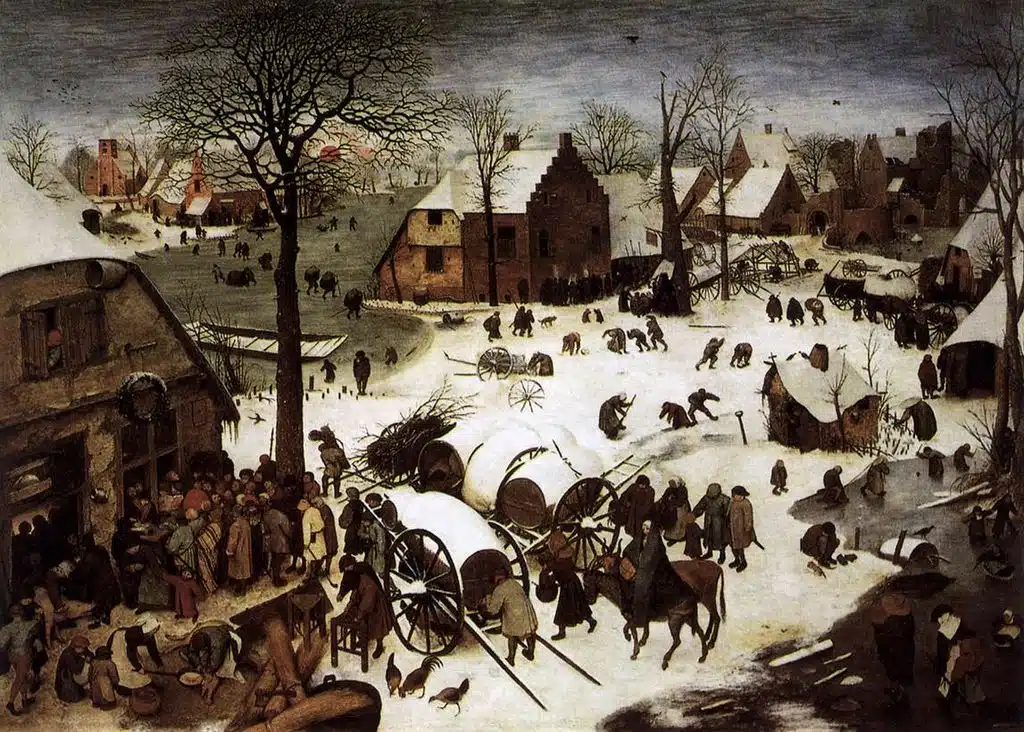 The Census at Bethlehem by Pieter Bruegel the Elder.