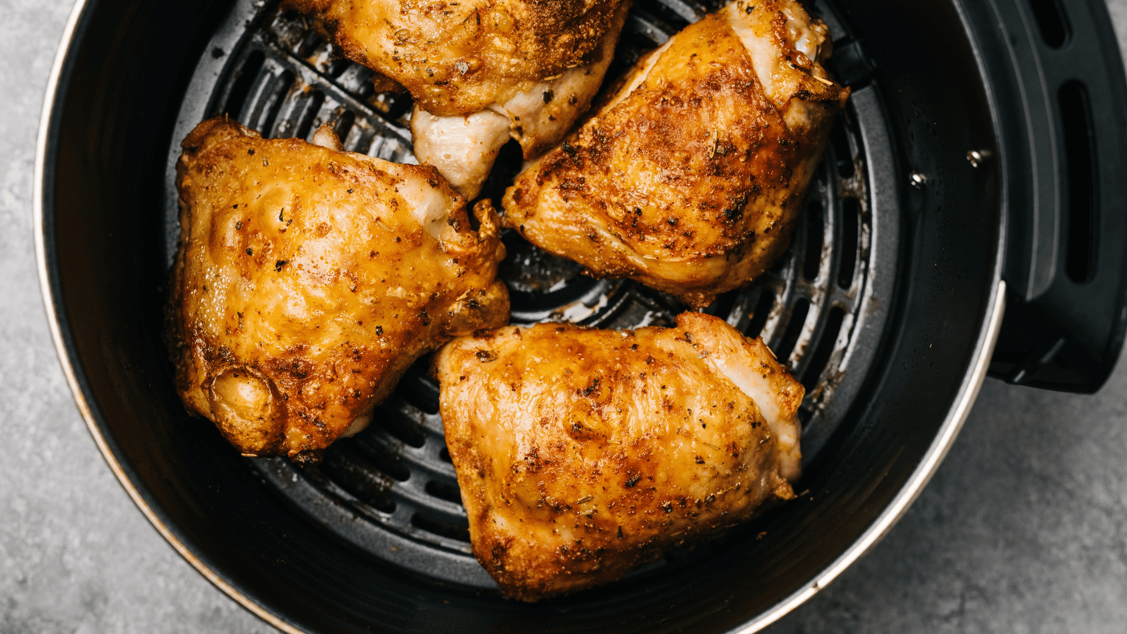 image of chicken in an air fryer