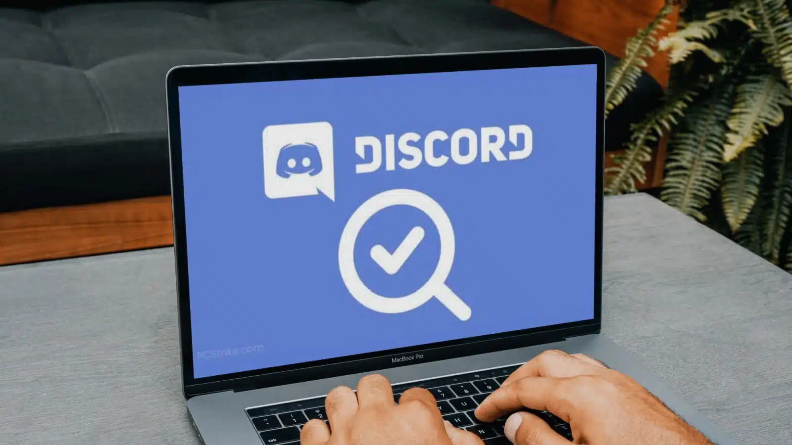 The log-in screen to Discord with a checkmark symbolizing a secure login. The image represents Discord safety. 
