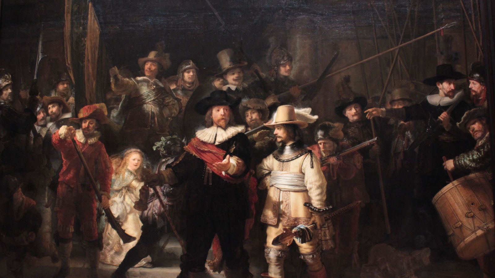 The Night Watch from Rembrandt at Rijksmuseum in city Amsterdam
