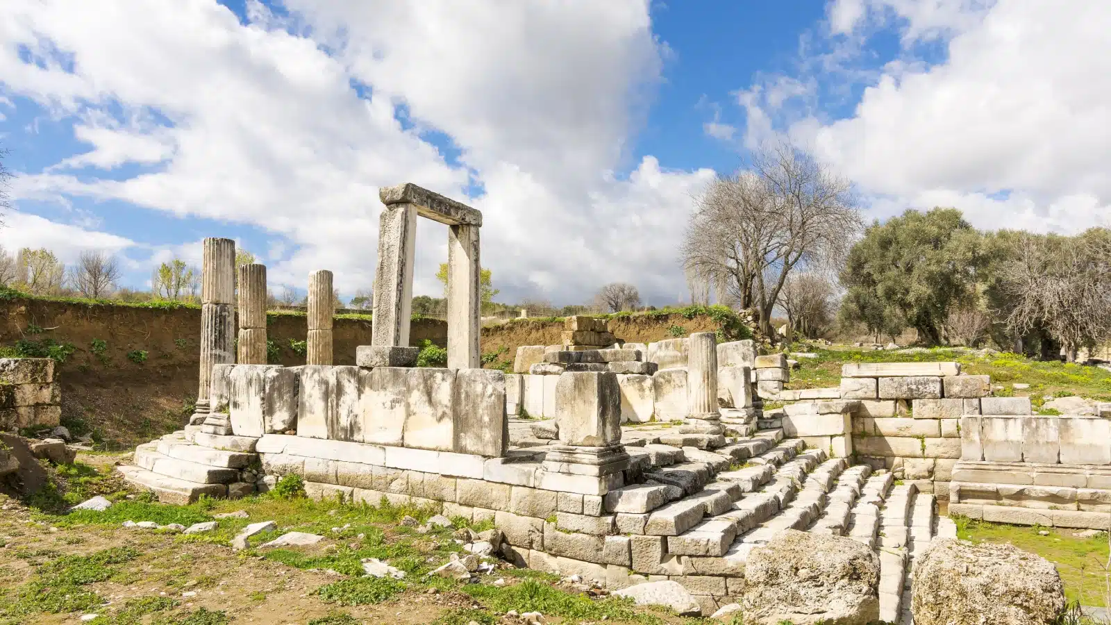 The ruins of the Temple to Hecate in Lagina, Southwest Turkey.