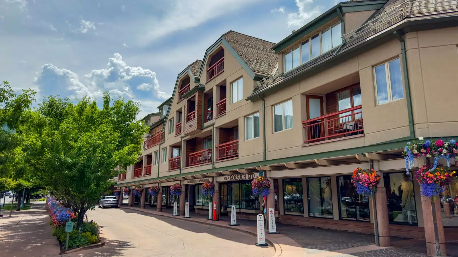 Shops in Aspen. 