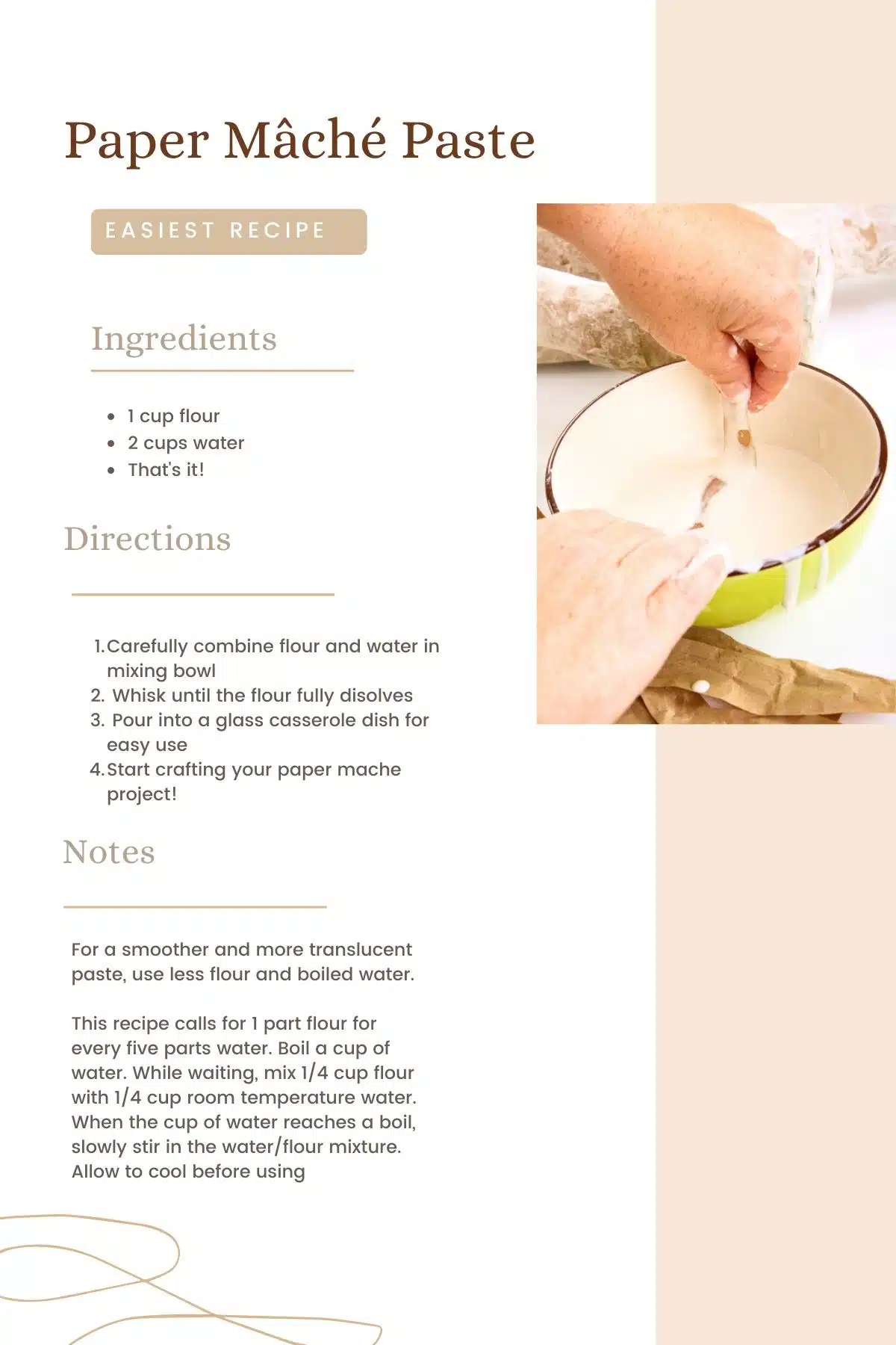 The Ridiculously Simple Paper M Ch Recipe You Can Make Today   Paper Mache Paste Recipe Card .webp