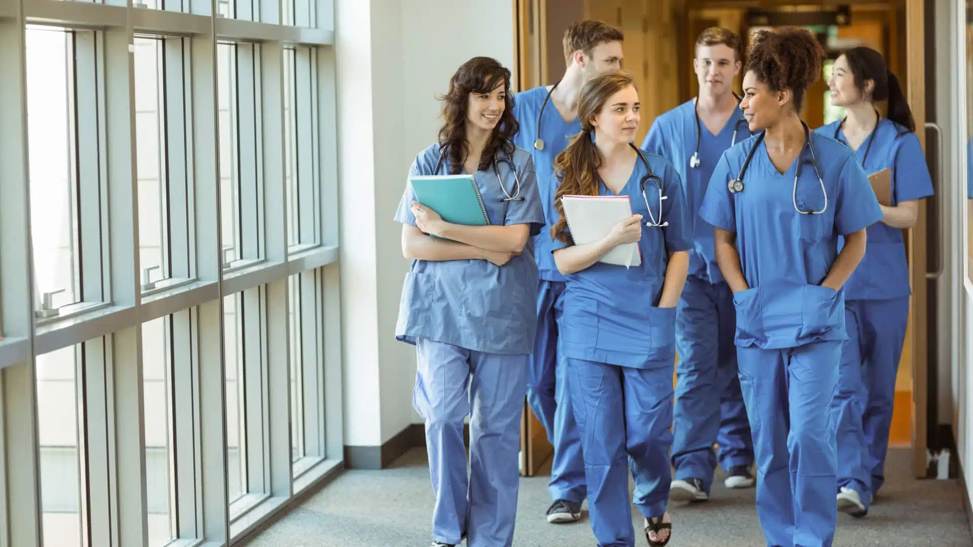 Group of medical student interns
