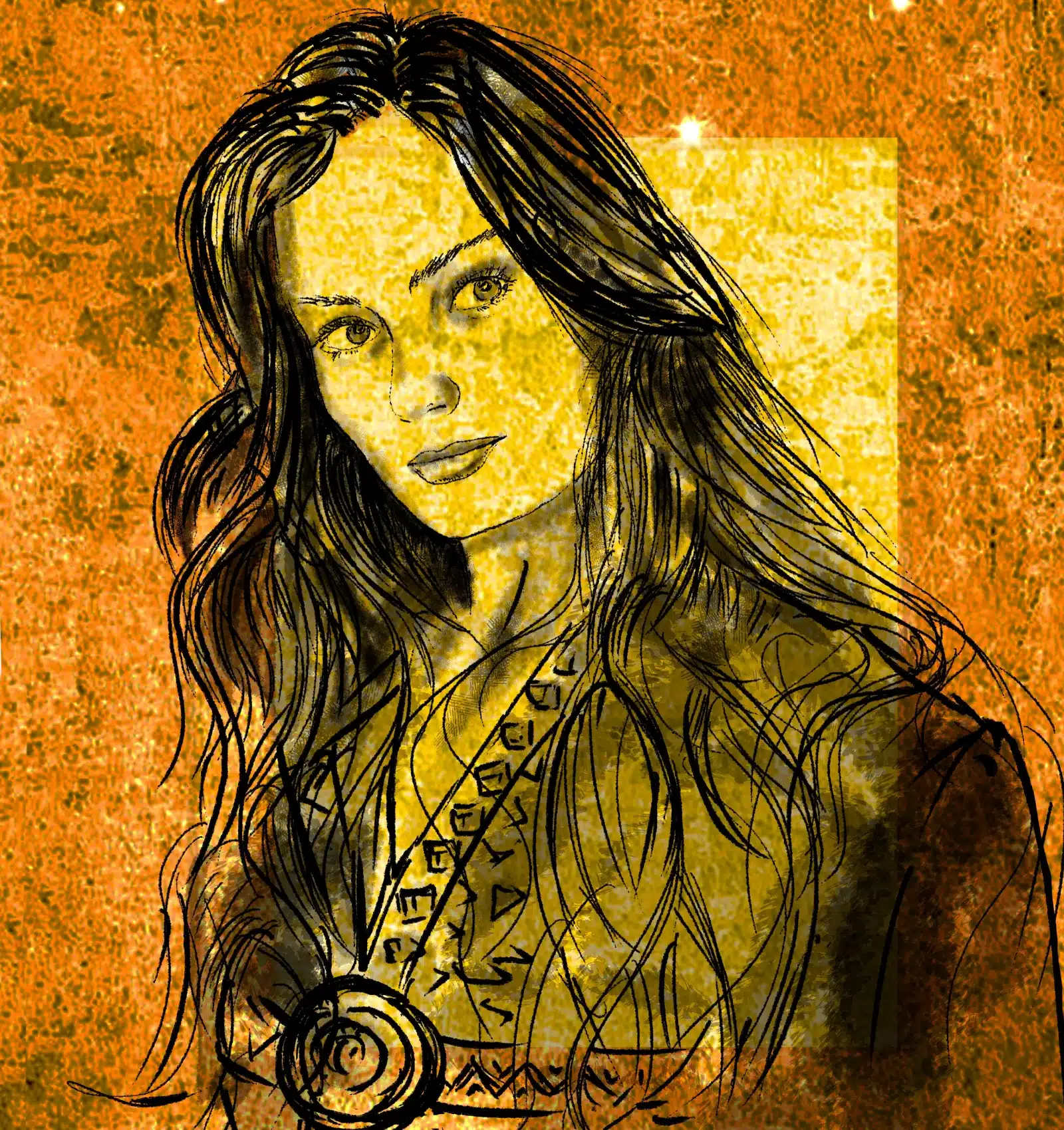 Artistic representation of the Norse goddess Freya.