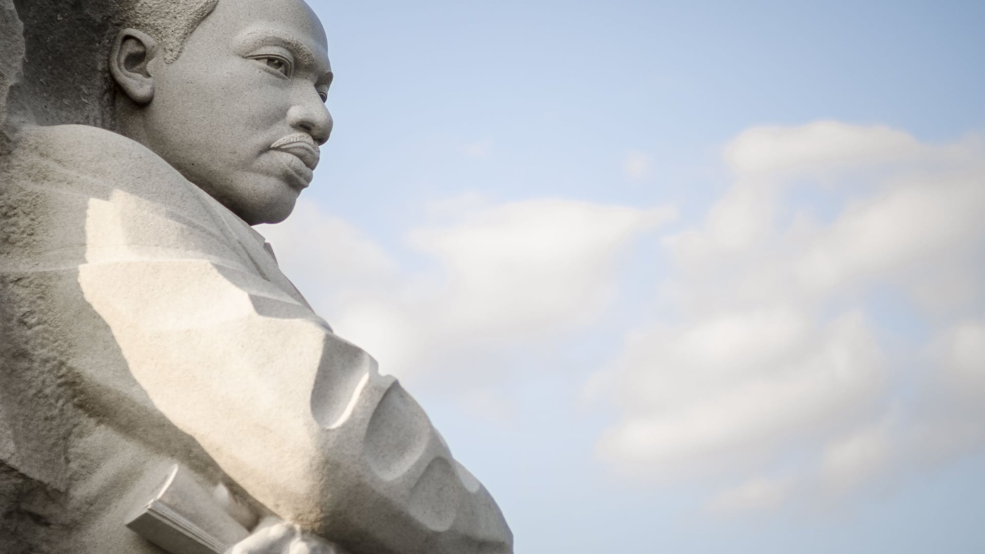 Statue of the iconic civil rights leader Martin Luther King Jr. in Washington DC.