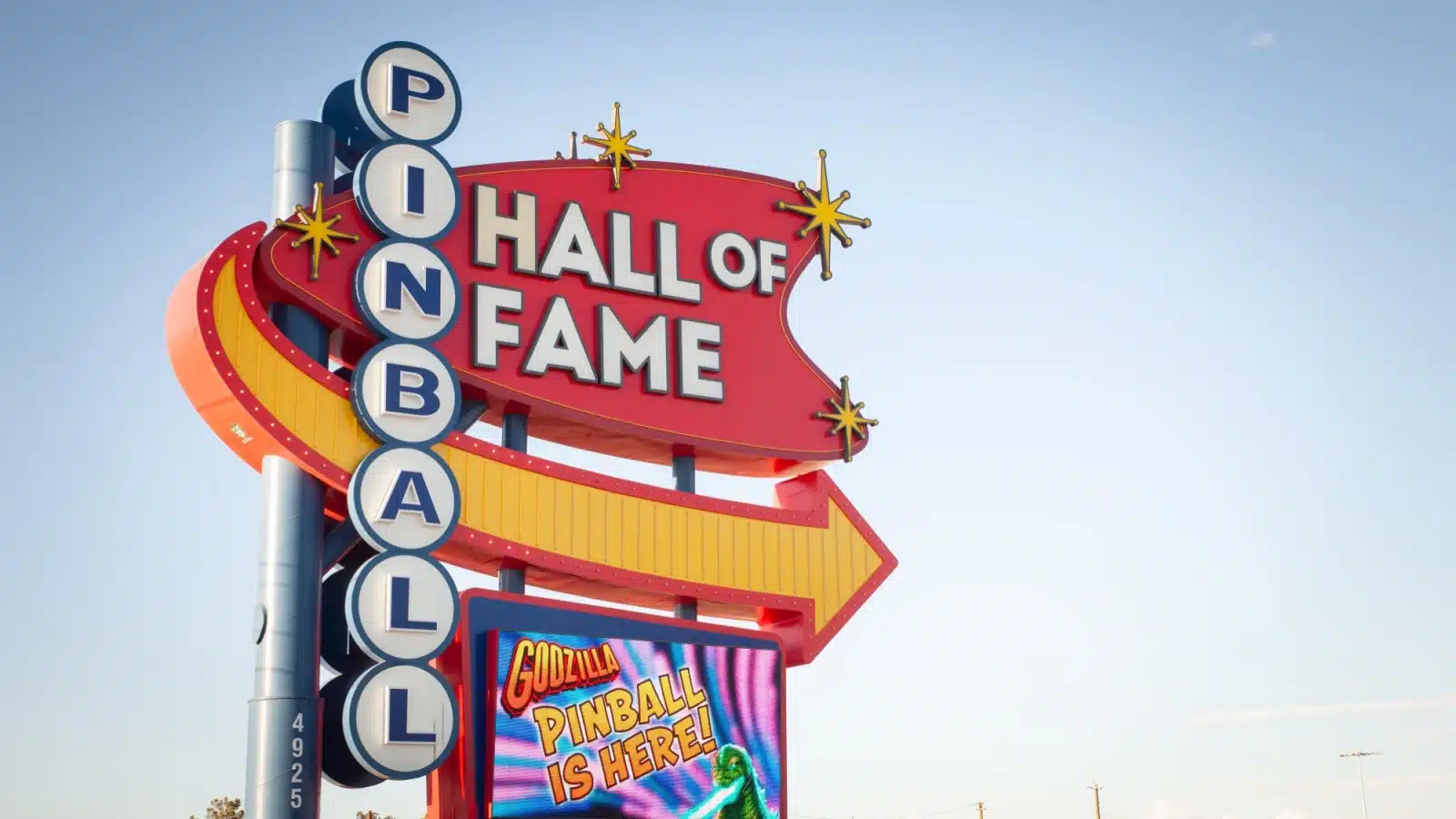 The sign for the Pinball Hall of Fame in Las Vegas.