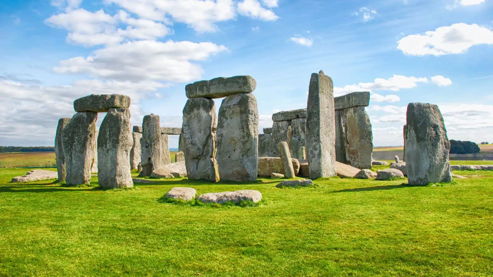 The historical site Stonehenge in England.