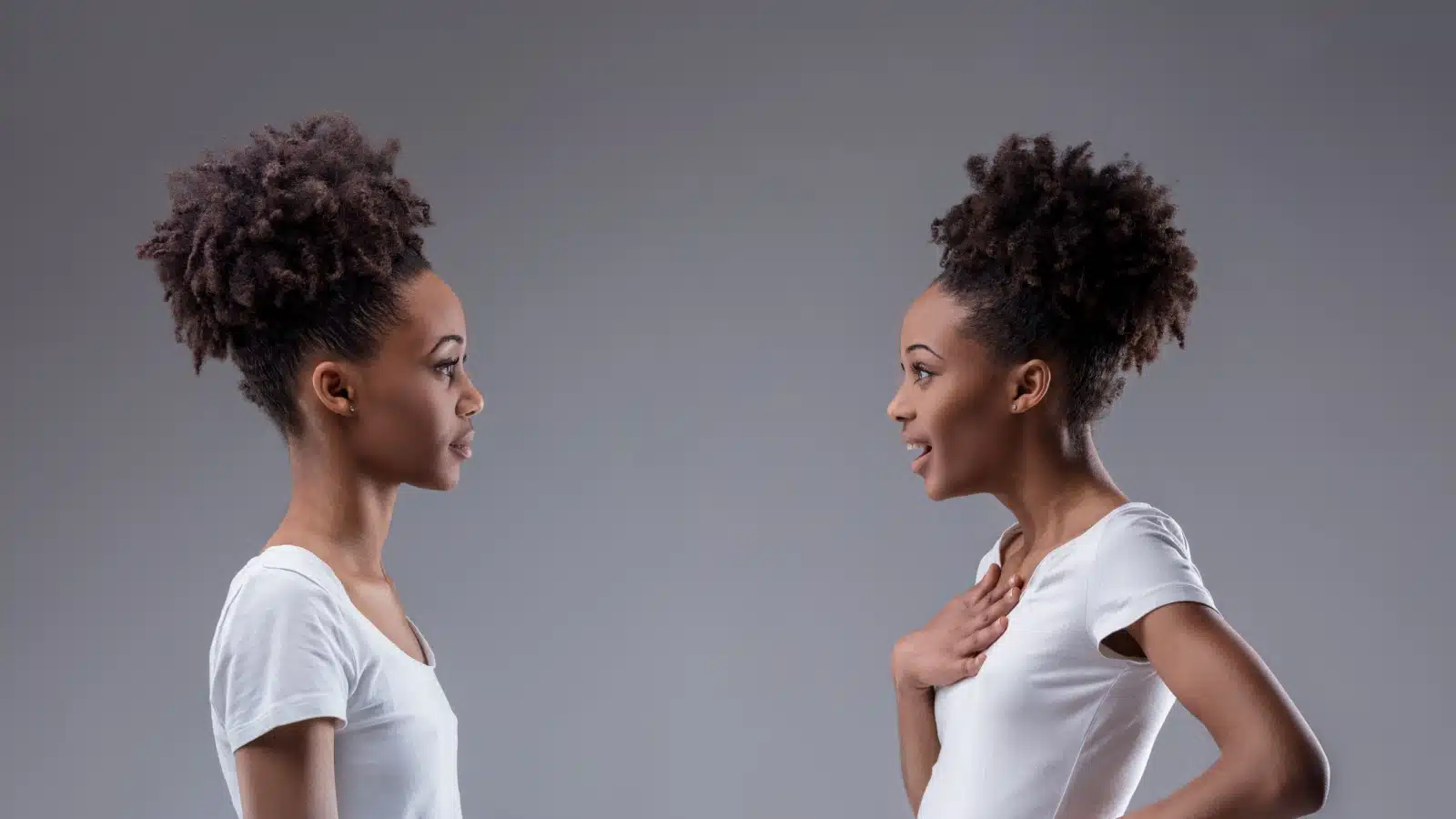 A woman examines herself to understand her core beliefs.
