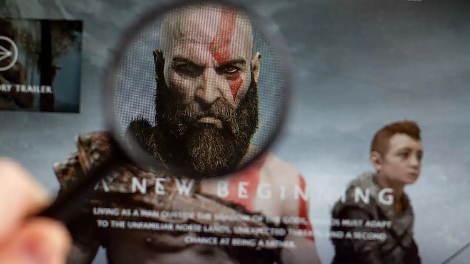 Image of the God of War game captured from the website. 