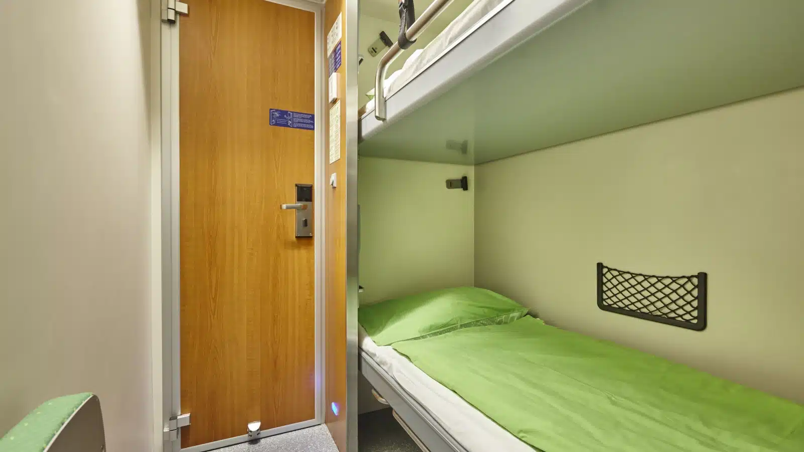 A sleeper train compartment similar to the one I stayed in on the overnight train from Bangkok to Krabi.