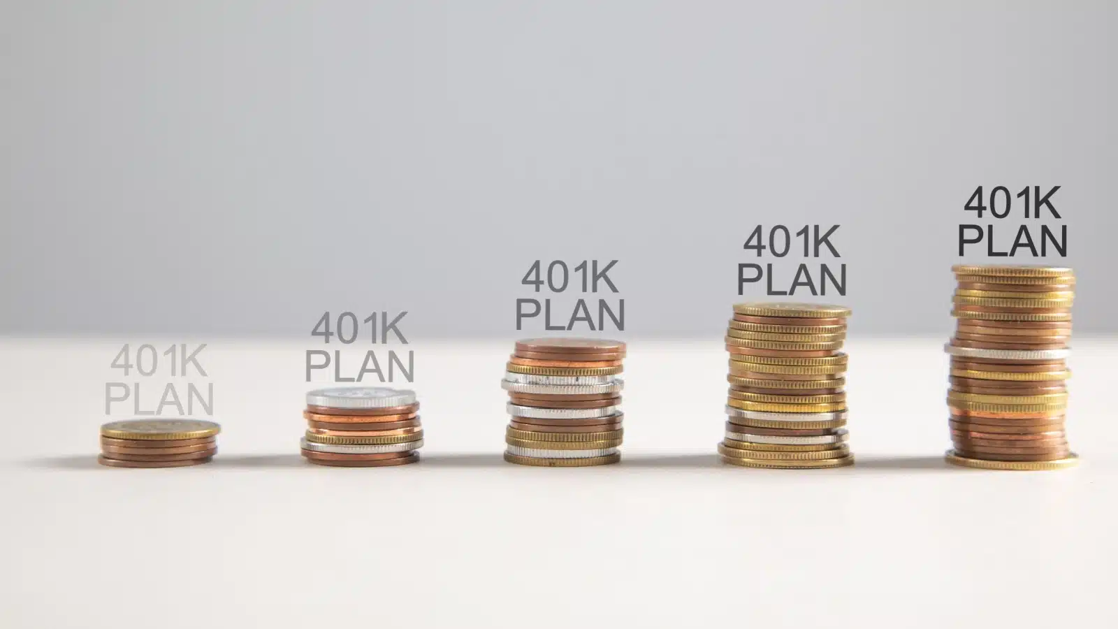 A 401K plan grows bigger and bolder over time.