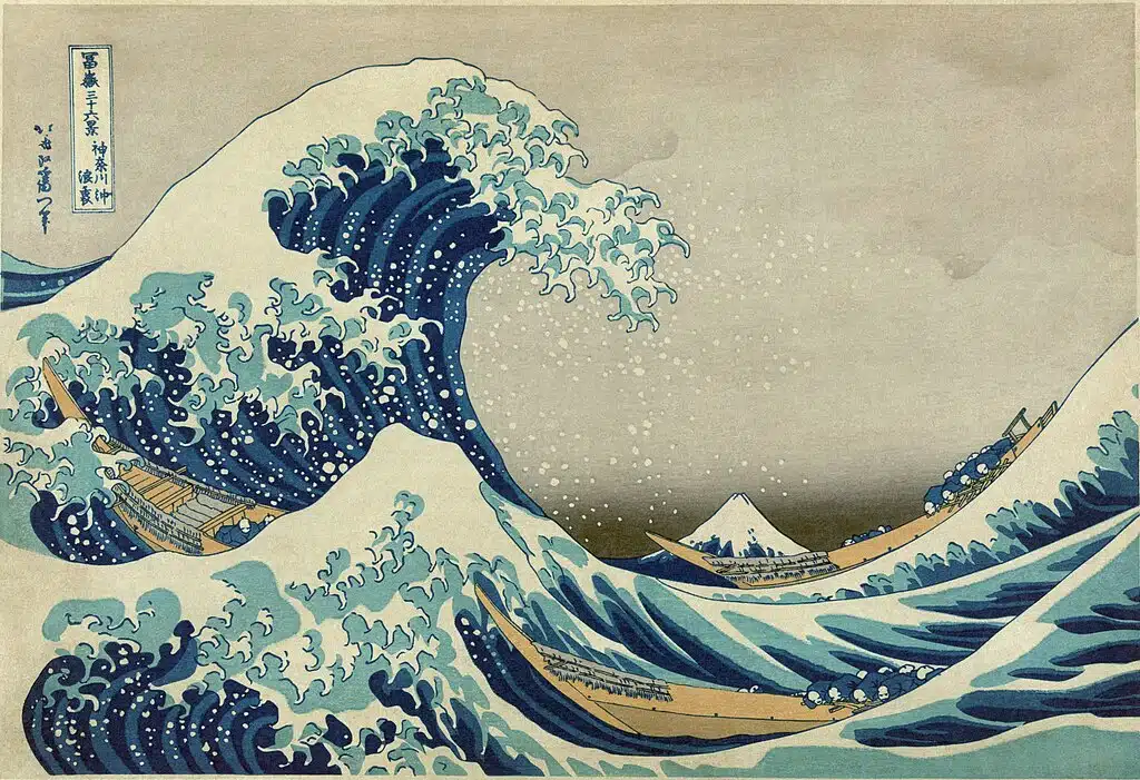 Reproduction of the print "Great Wave'