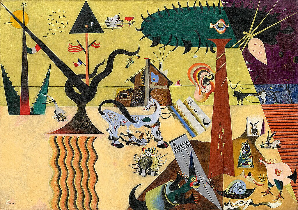The Tilled Field, a Joan Miro painting. 