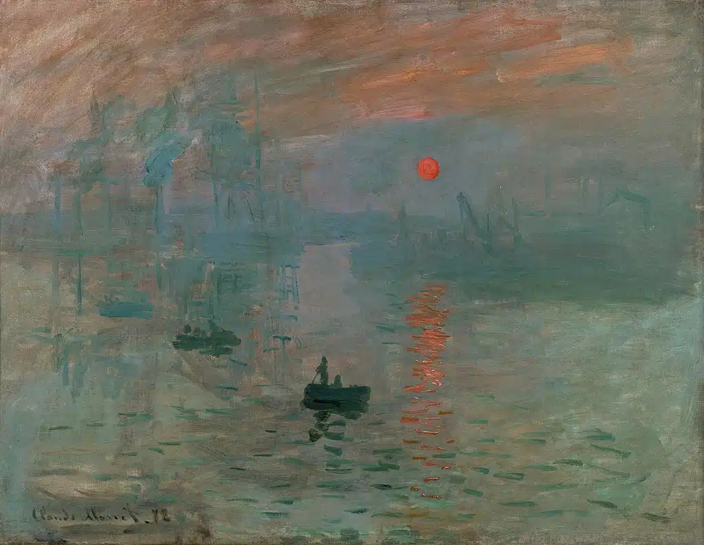 The painting that spawned the impressionist movement Impression, Sunrise by Monet