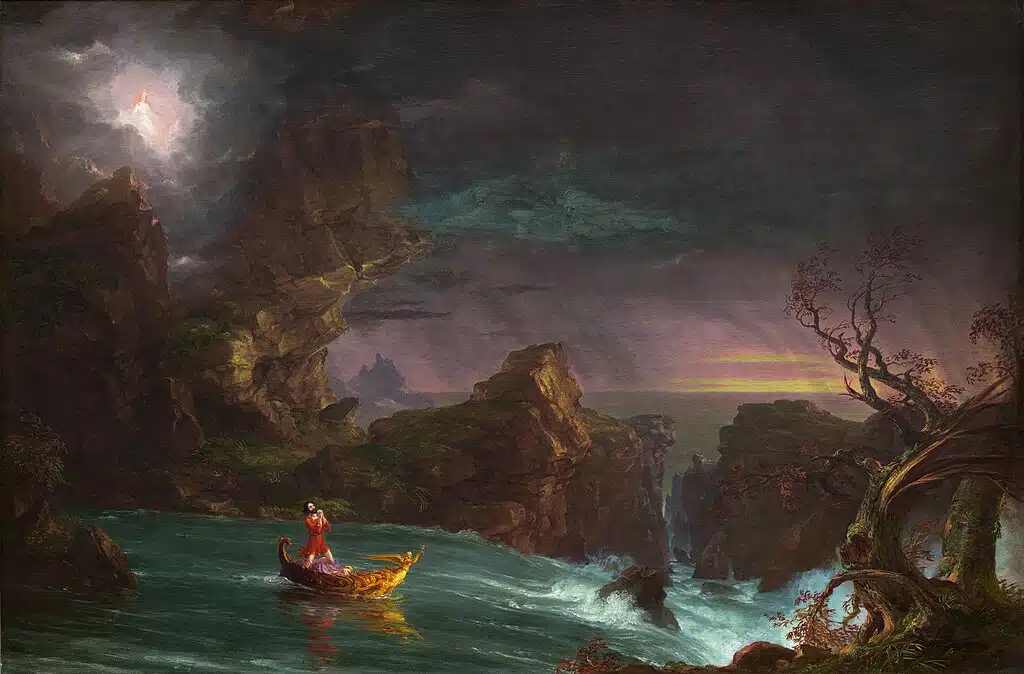 Part 3 in the 4 part series Voyage of Life by Thomas Cole.