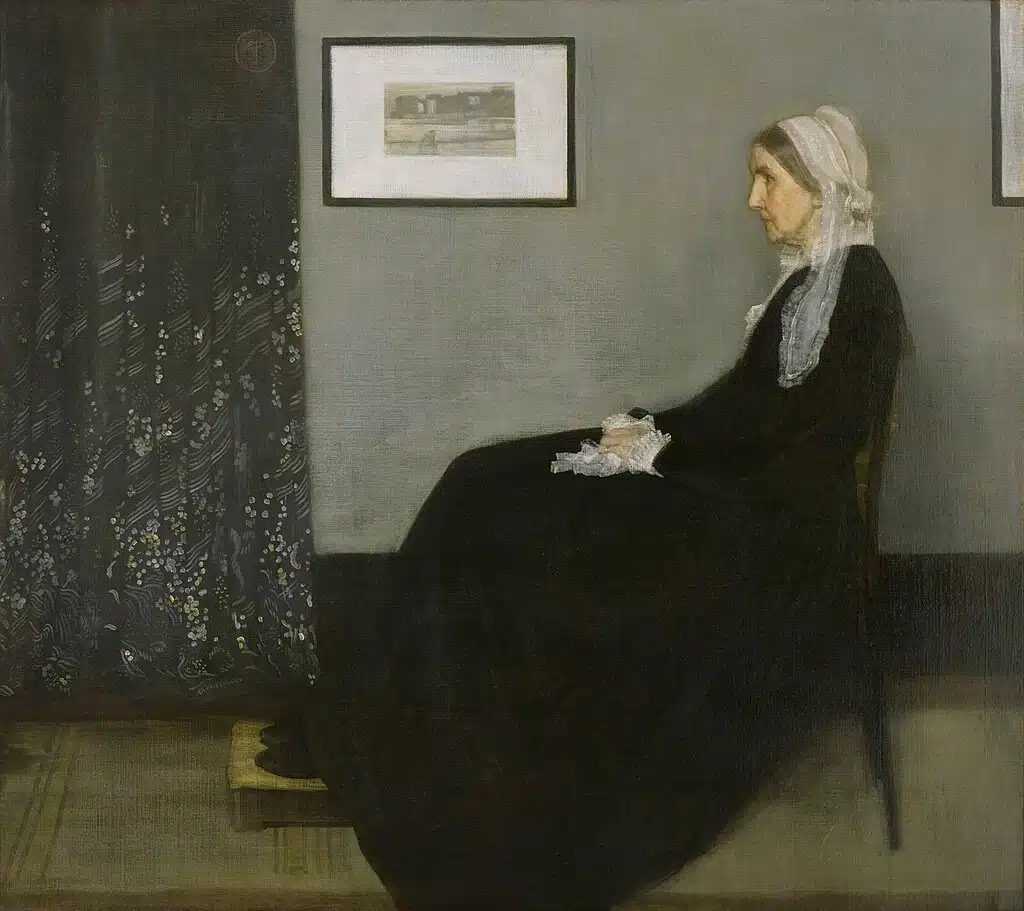 The painting Whistler's Mother via Wiki Commons.