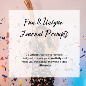 fun unique journaling prompts cover