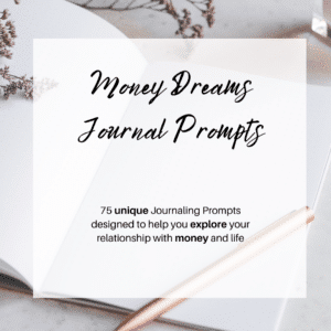Money dreams journaling prompts cover image