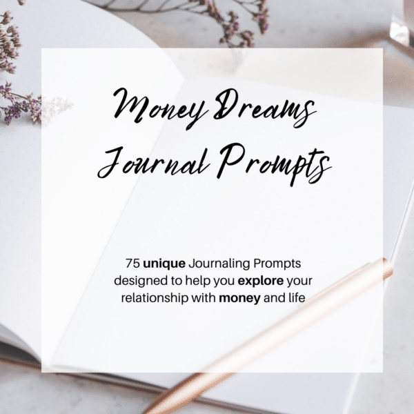 Money dreams journaling prompts cover image
