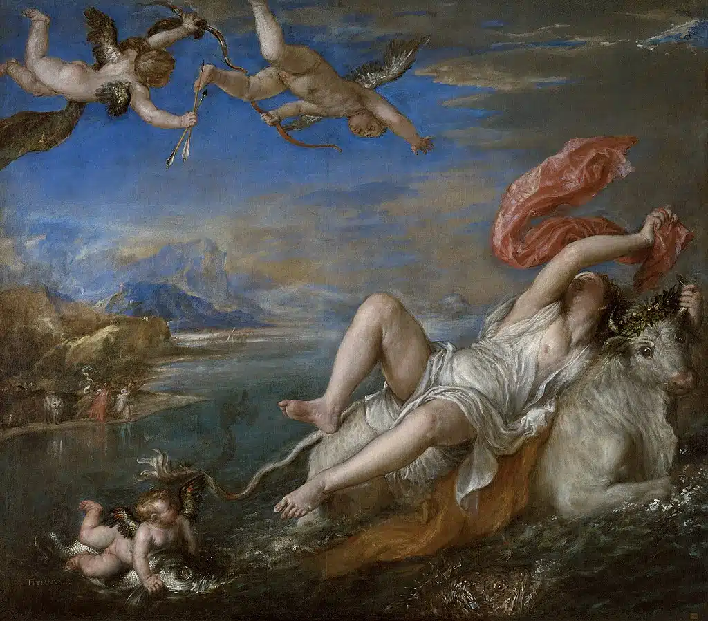 The Rape of Europa painting