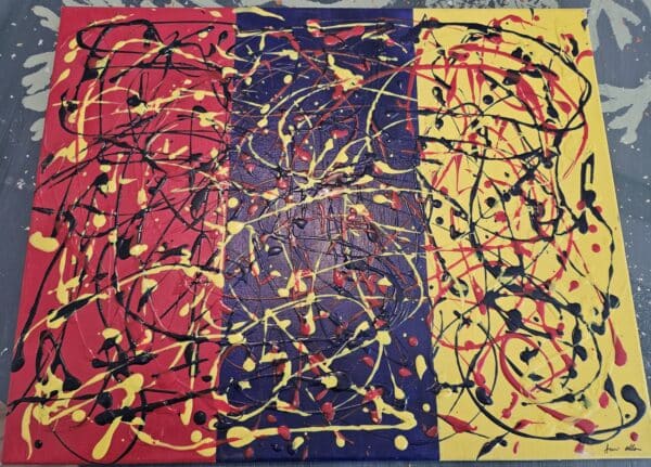 Abstract artwork for sale all the colors in the world full image.