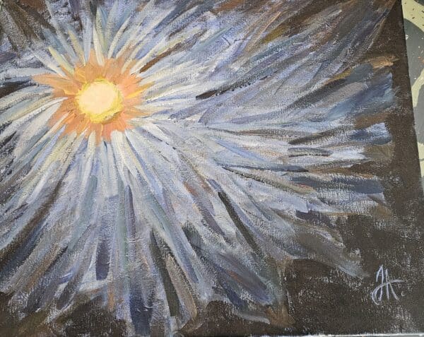 The full painting Blooming Sunion