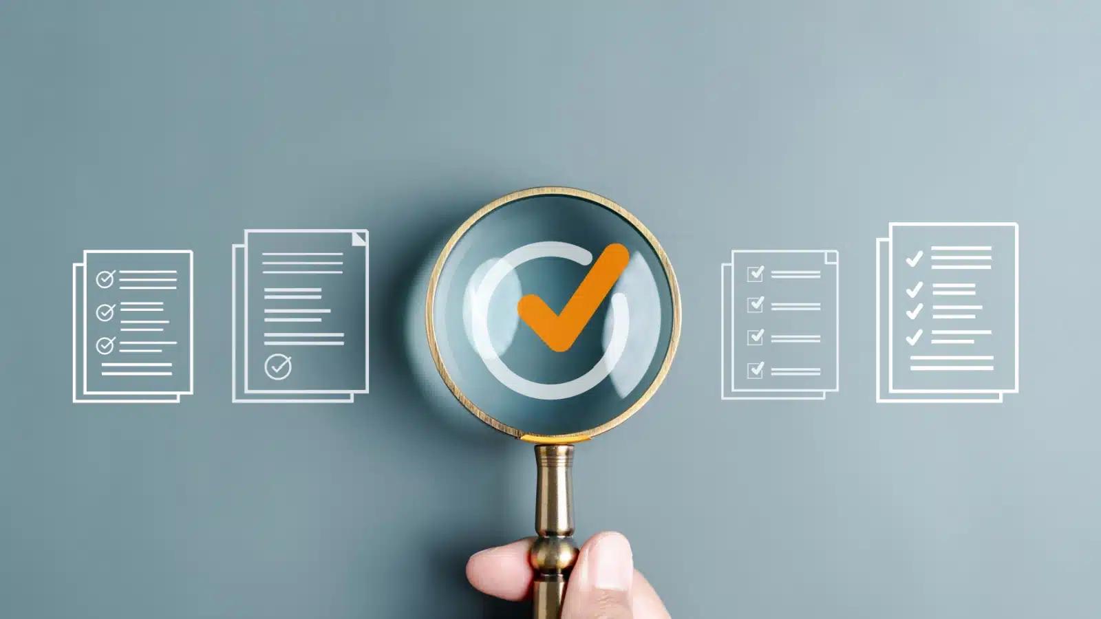 A magnifying glass focusing on the most important goal.