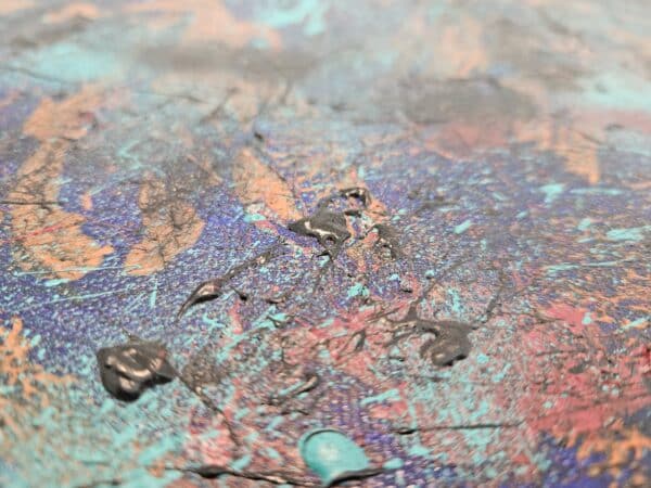 Close up highlighting color and texture of Memories of What Once Was.