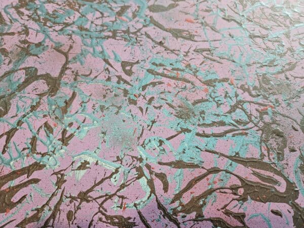 Close up of Twisted Desires showing color and texture