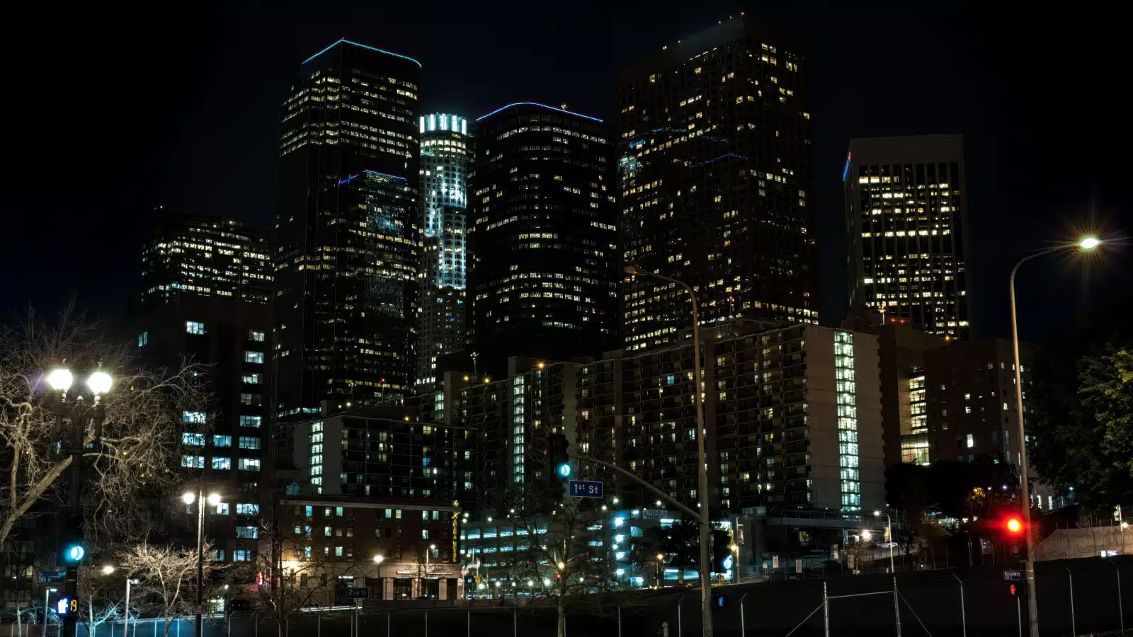 Los Angeles at night has a bit of a creepy vibe.