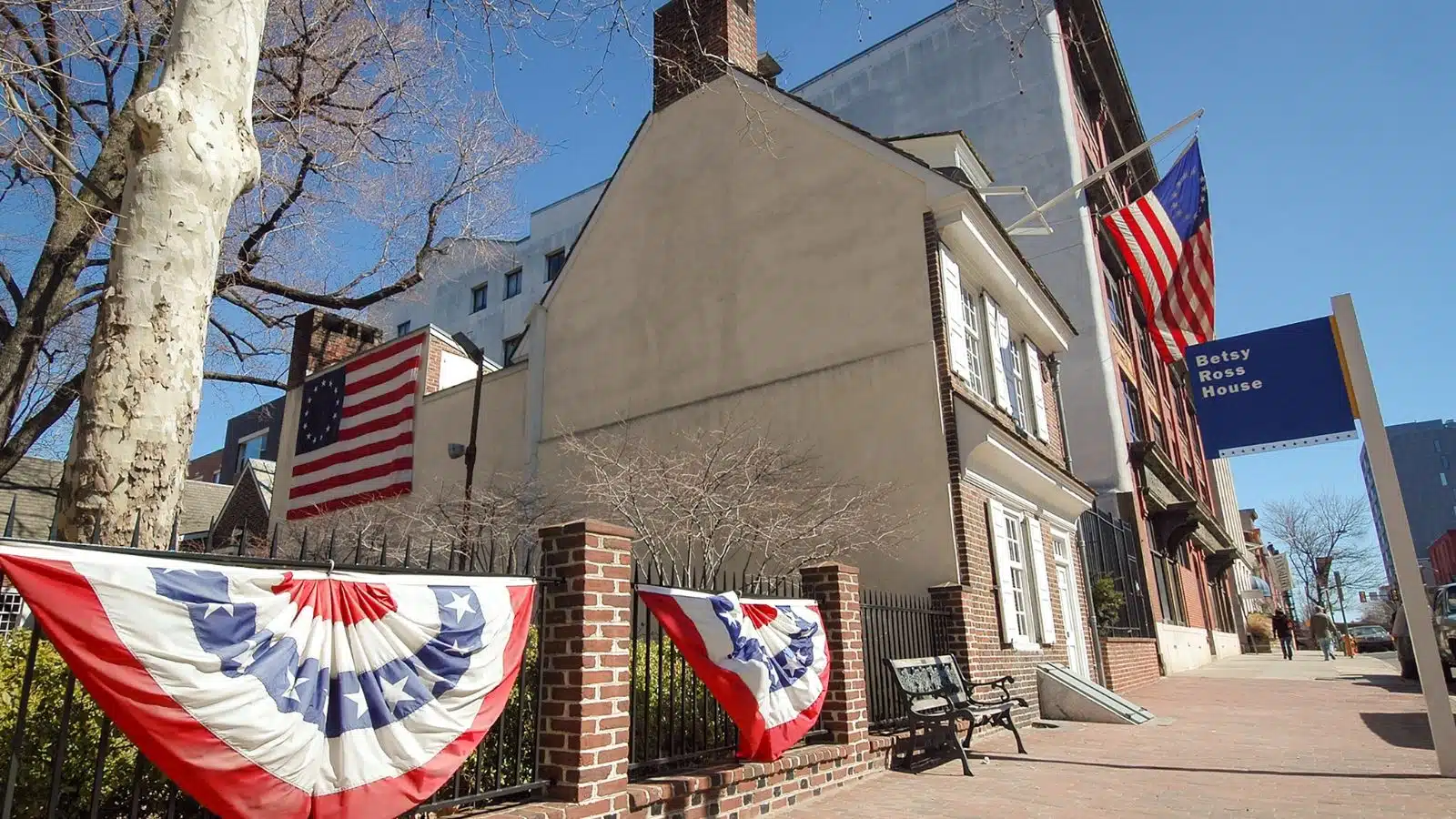The Betsy Ross house in Philadelphia.