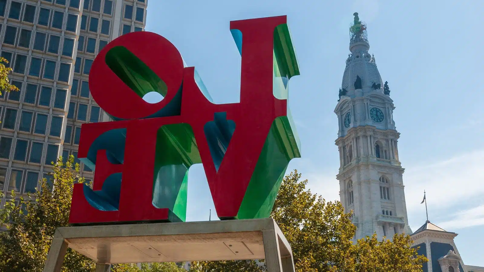 The Love Statue in Philadelphia.