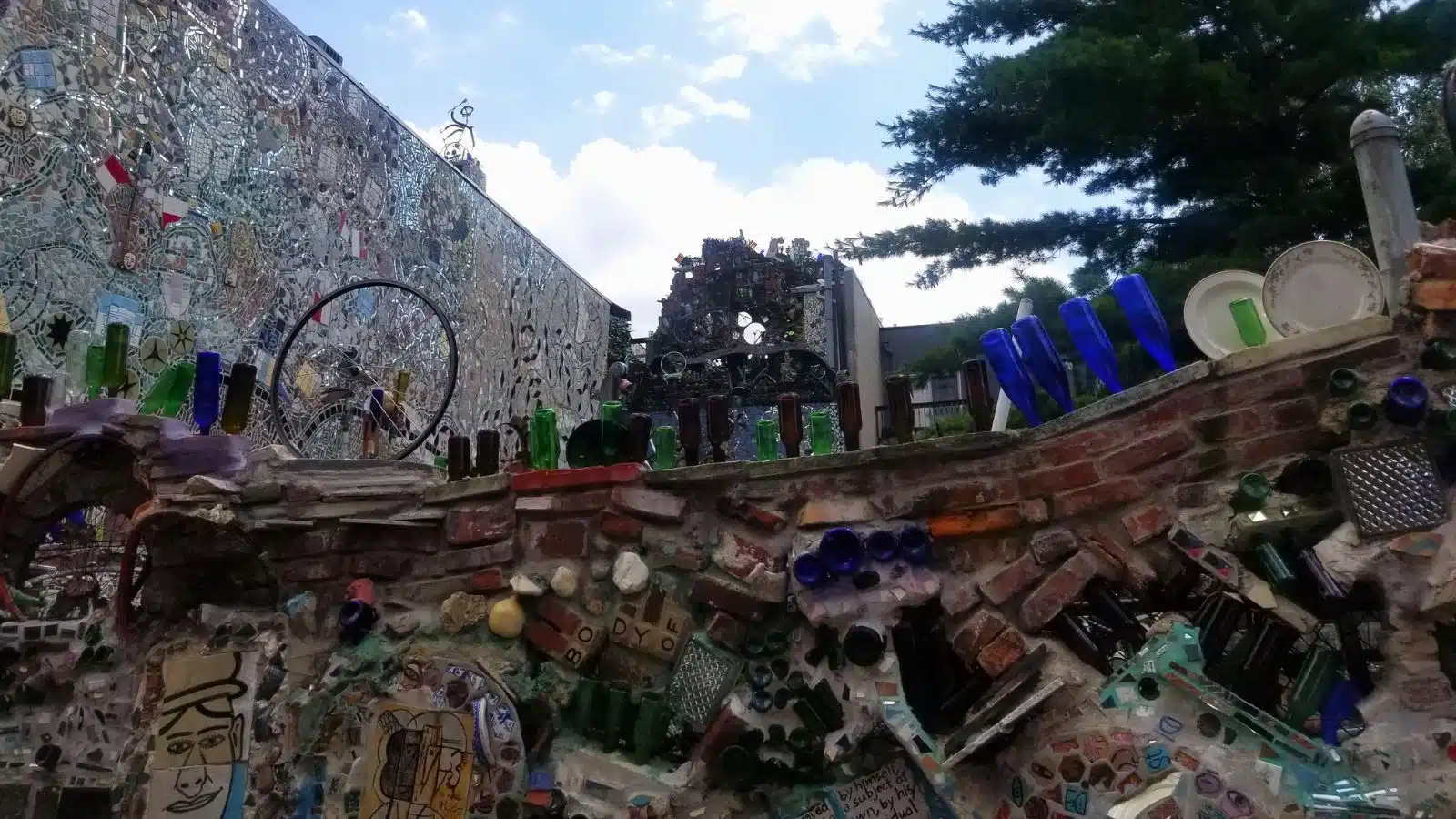 Mosaic art on the streets in Philadelphia.