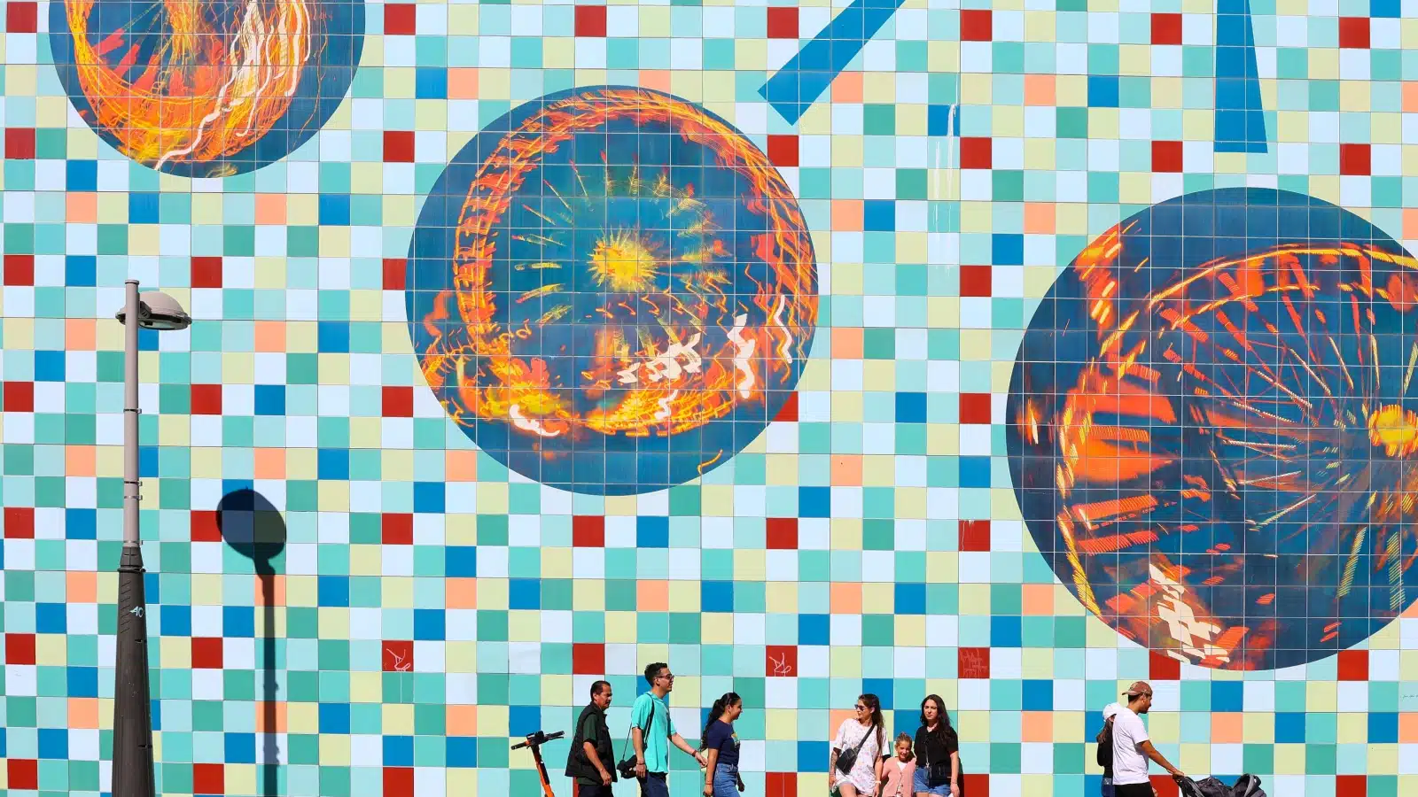 Wall art in Beverly Hills, CA.